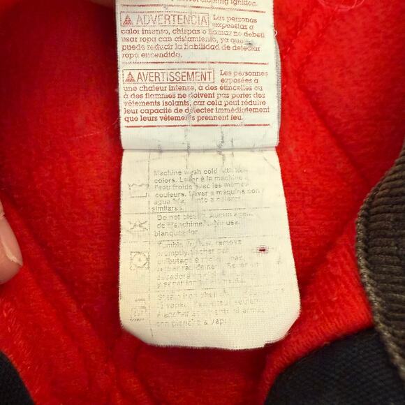 Carhartt J13 BLK Santa Fe Canvas Fleece Lined Jacket XL - Picture 8 of 14